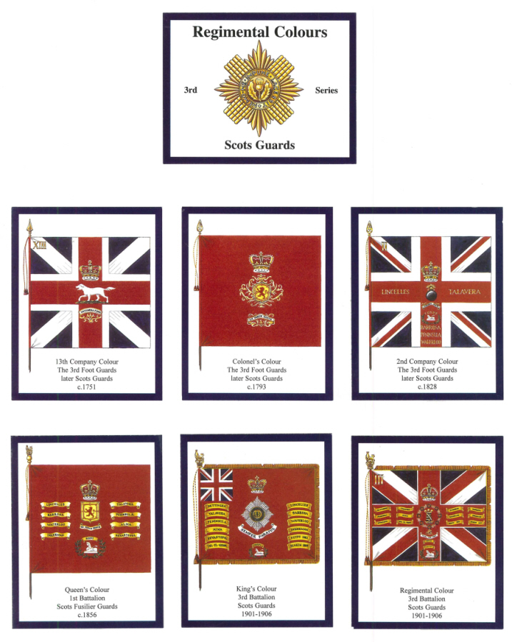 Scots Guards 3rd Series- 'Regimental Colours' Trade Card Set by David Hunter